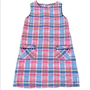 Vineyard Vines Linen Madras Shift Dress